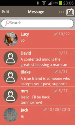 Messaging 6/7 Emoji plugin android App screenshot 3